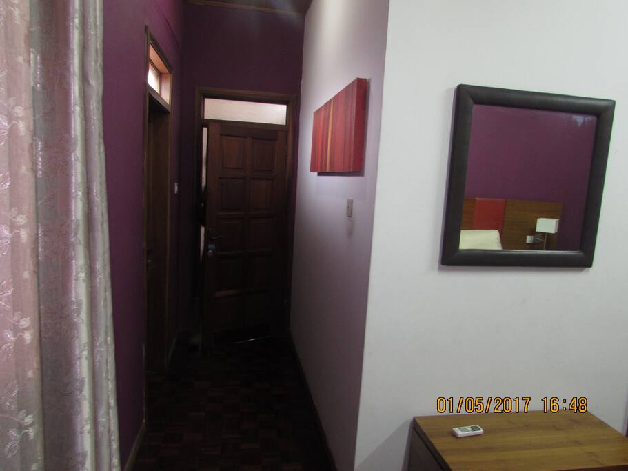 Little room path to exiting and to the balcony on the second floor