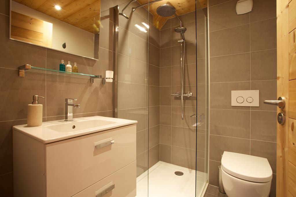 Ensuite shower room with rain shower