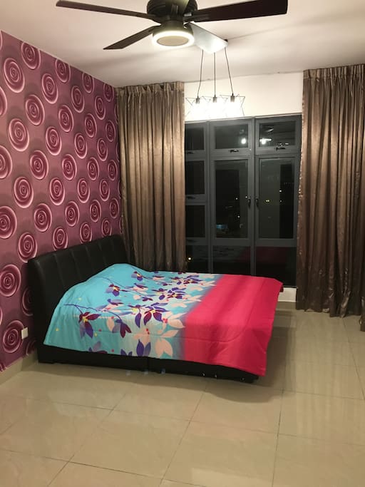 Comfortable master bedroom with own attached toilet and 32" TV (extra mattress can be arrange).
