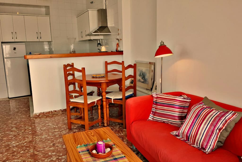 Living room & kitchen