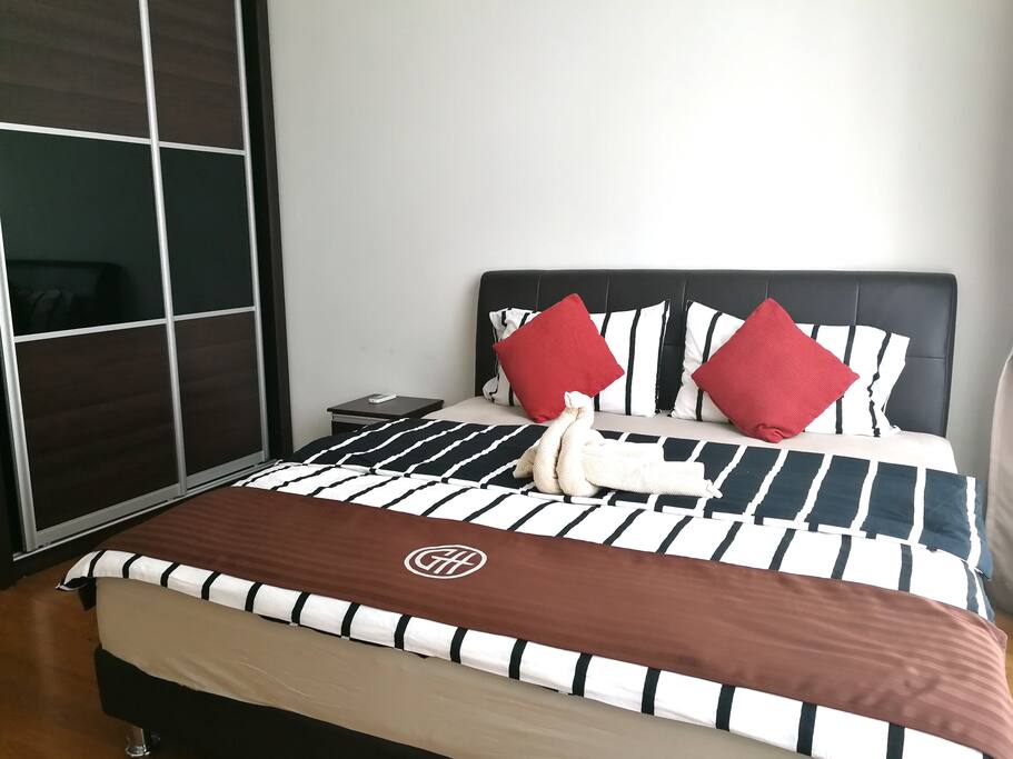 King size bed at Master bedroom