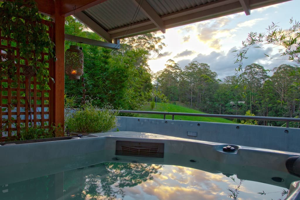 A private, covered spa for ALL seasons.