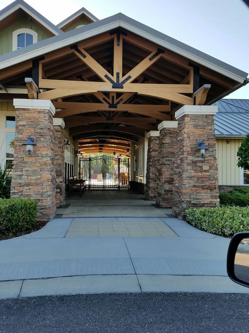 There is an Access key to Enter the Clubhouse at the Front gate only.