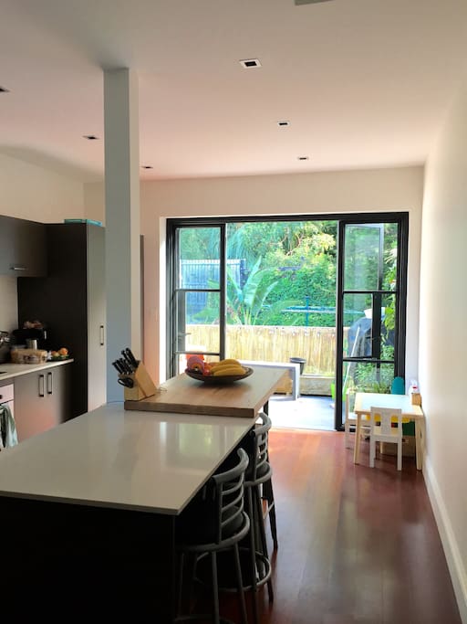 Kitchen / dining and balcony