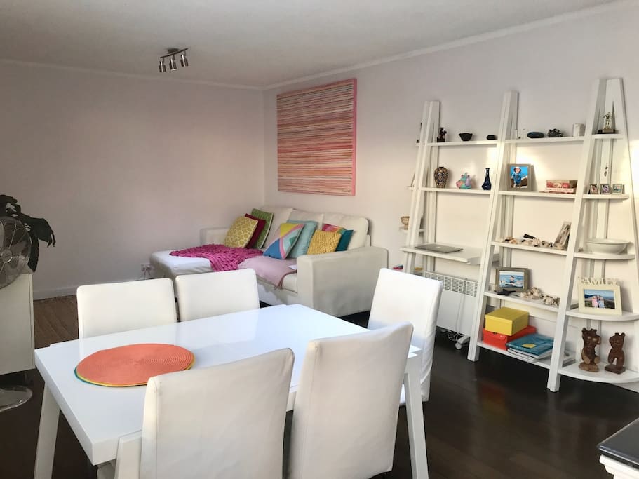 Dining area and living