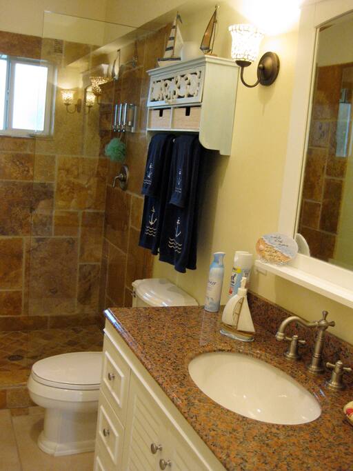Bathroom in hallway next to room #2,3 accross from full Lawndry room another full bathroom downstairs