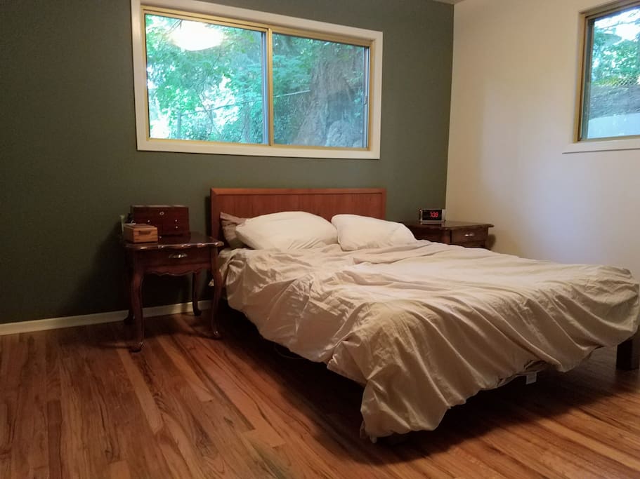 Queen sized bed