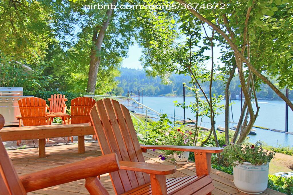 River is Just Steps from the Deck