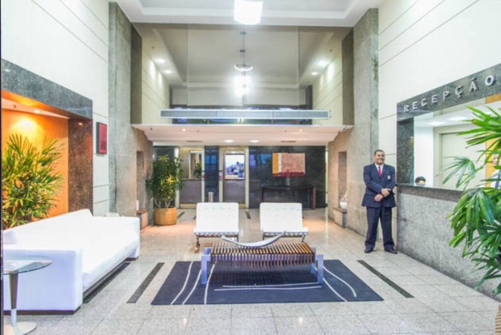 Recepção do condominio . Segurança 24 hs