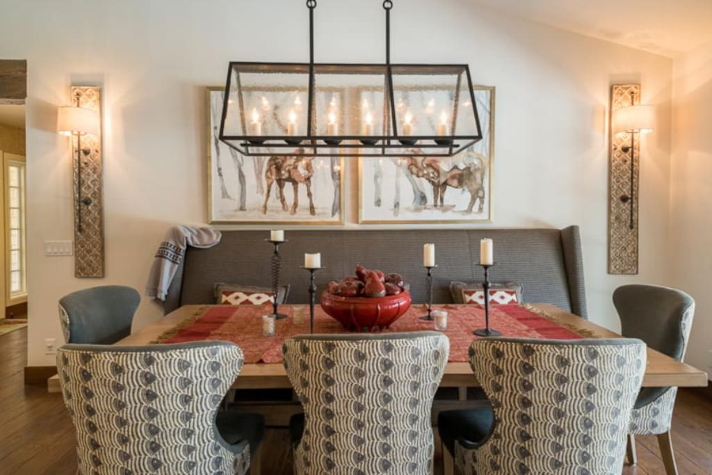 Comfortable Dining Room Seating.