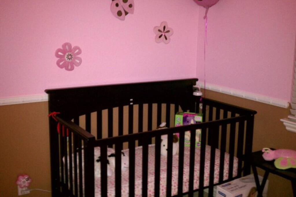 Second Bedroom; 1 twin, 1 crib