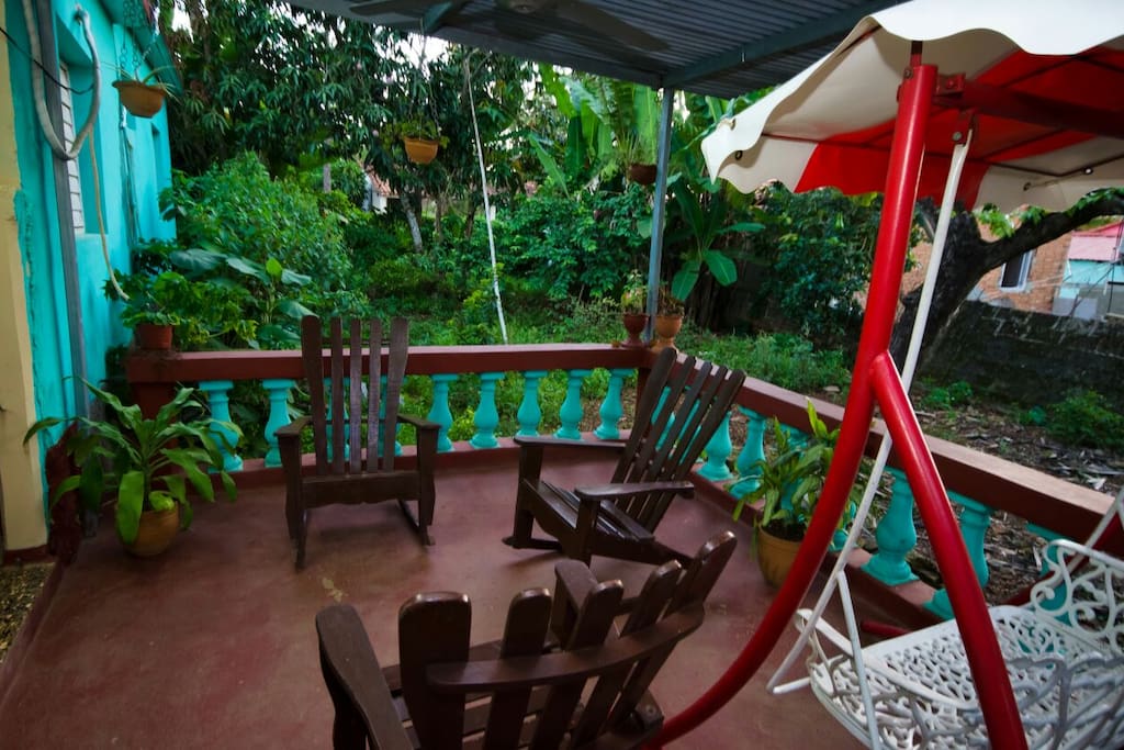 terraza para leer, de los huéspedes