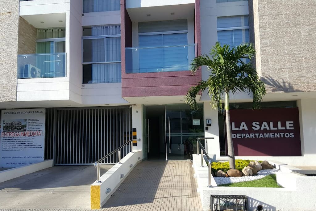 Apartment building entrance