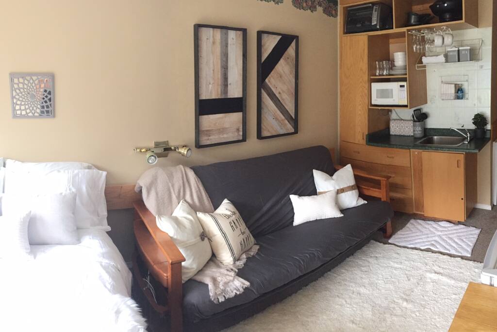Studio with kitchenette