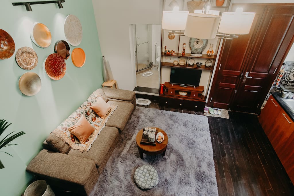 Living room lacquer style