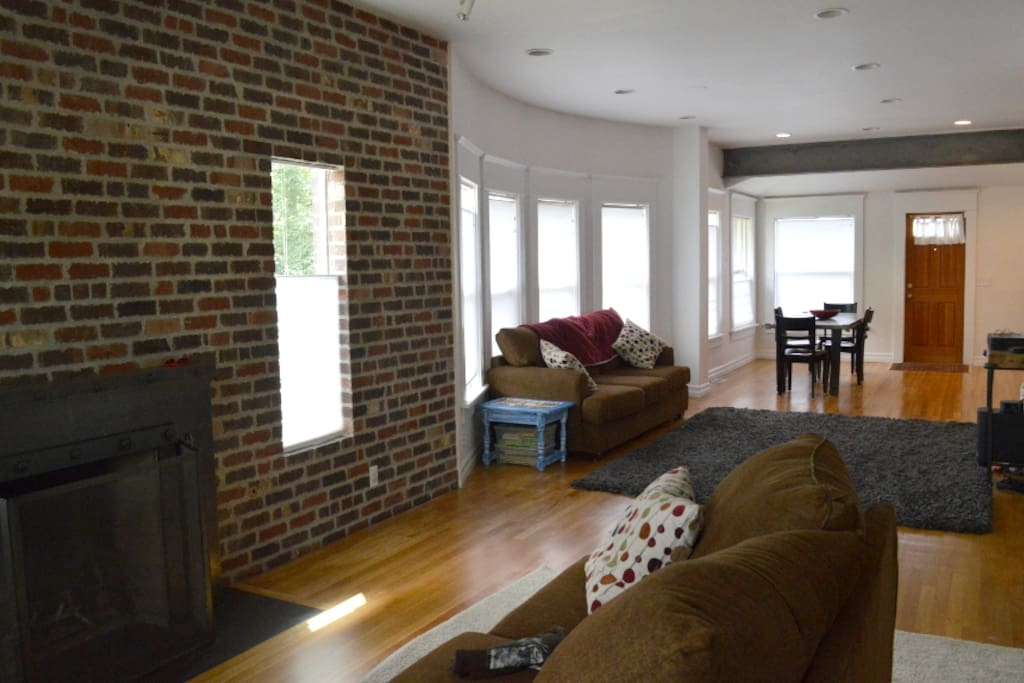 Loft like 1st Fl. with Exposed Brick and Steel Beams