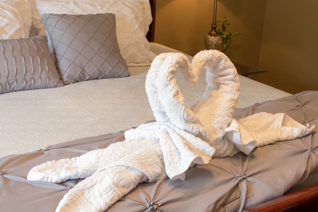Luxury Linens await your arrival...