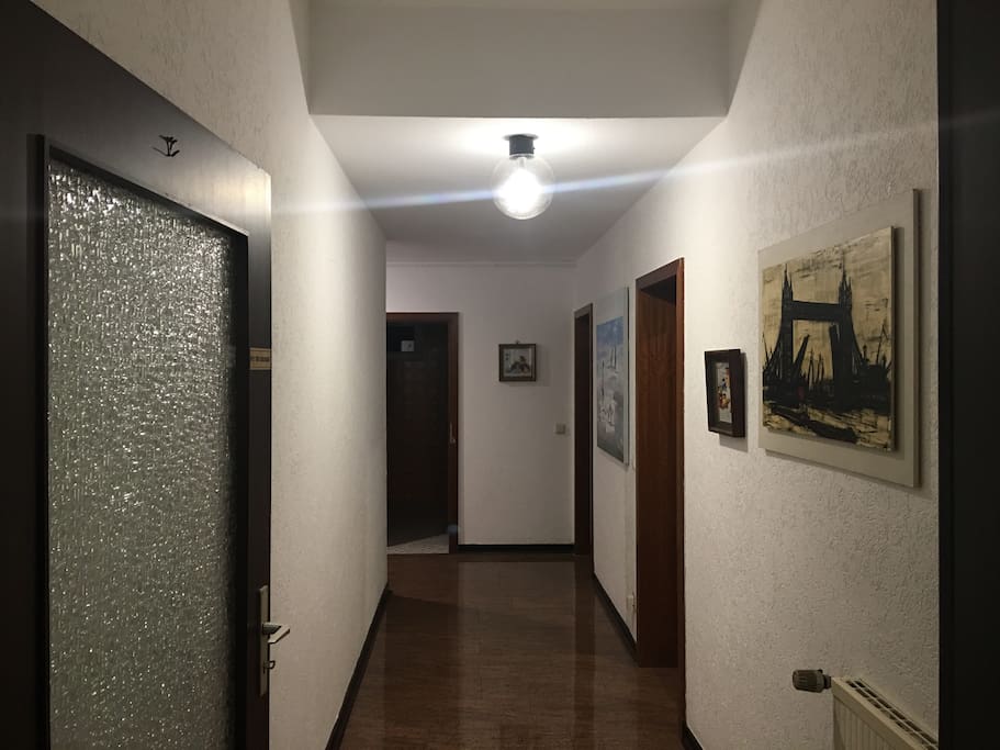 corridor to the bathroom
