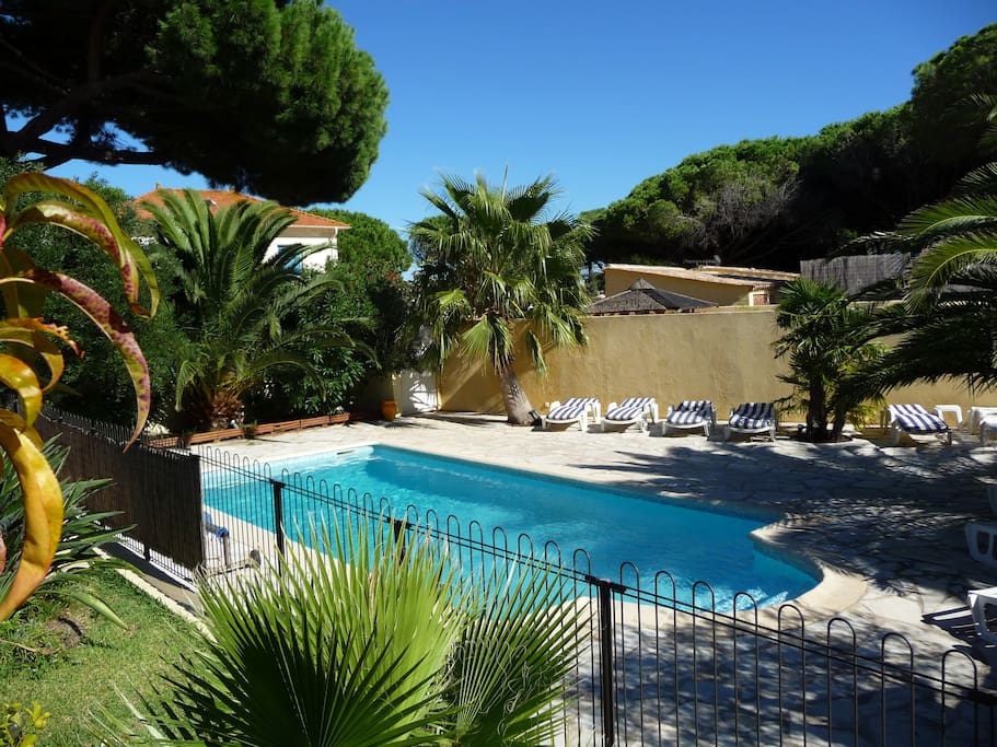 Piscine 8 x 4 m sécurisée avec Bains de soleil