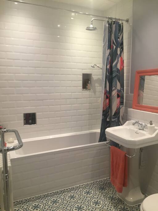 The newly renovated bathroom.