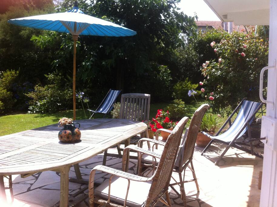 La terrasse sur jardin