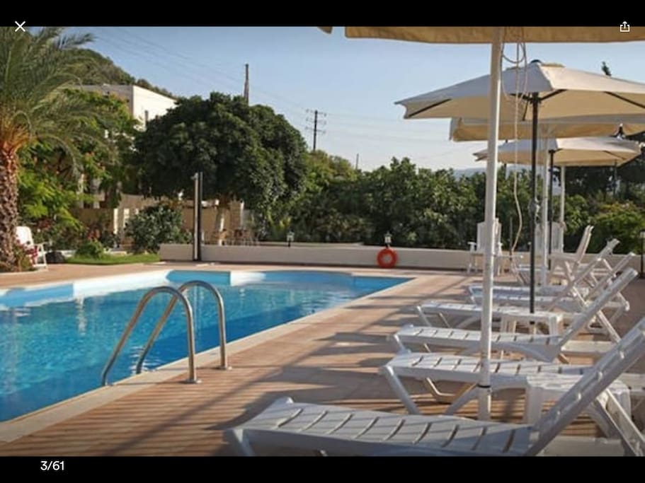 Swimming pool and sun-beds to enjoy the day