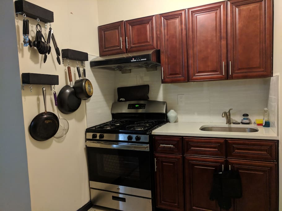 Fully stocked kitchen