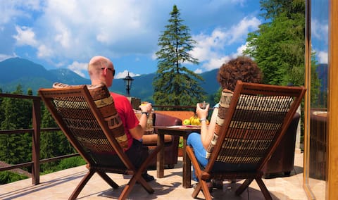 Brasov villa - stunning mountain views and sauna