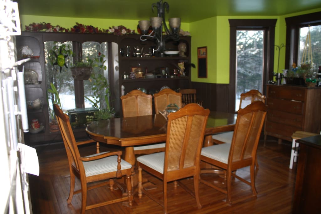 The formal dining room
