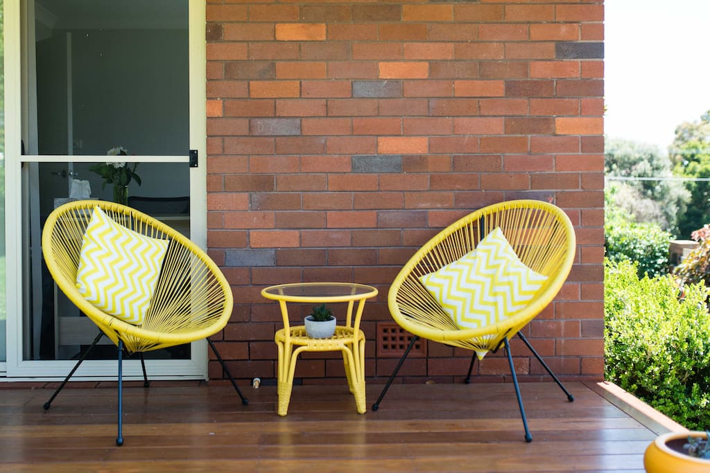 Small external deck for our guests use.