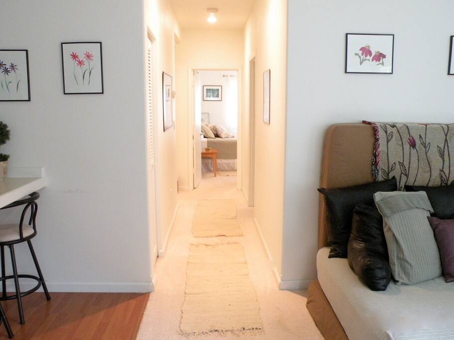 Leads to 2 bedrooms and Bath