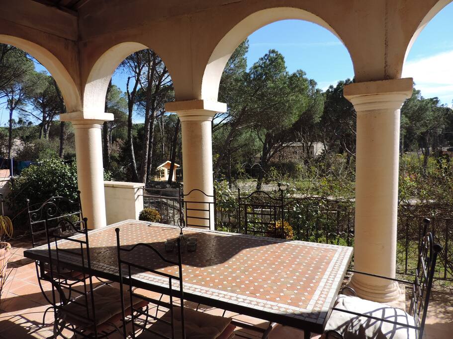 front terrace