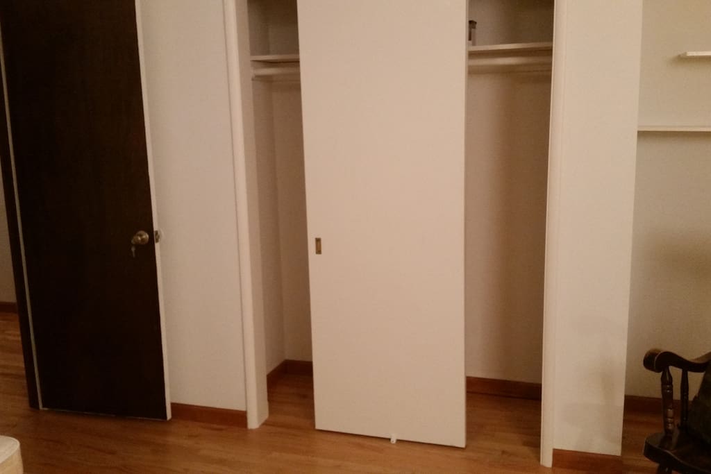 Lots of closet space