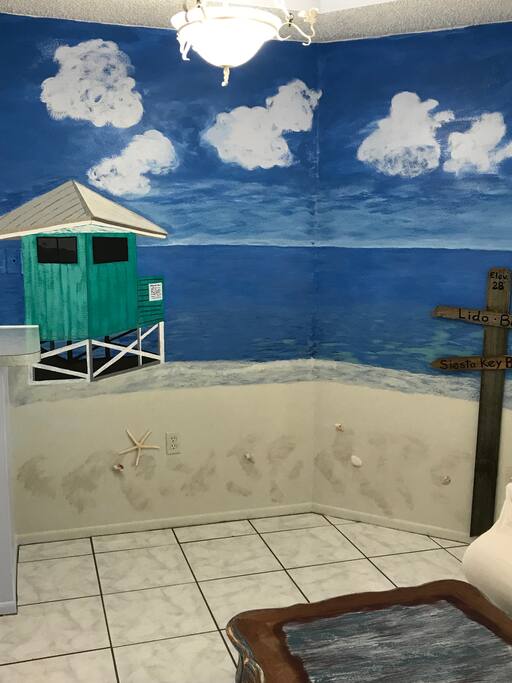 Mural of Siesta Key Beach great for Photos
