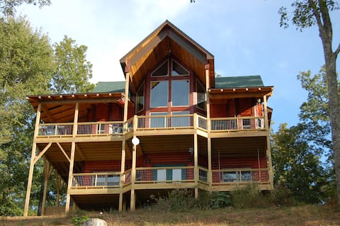 Cabin with long range mountain views