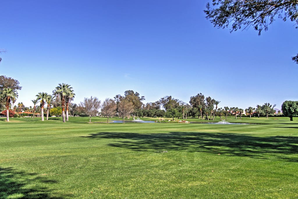 You'll find the golf course is right in your backyard.