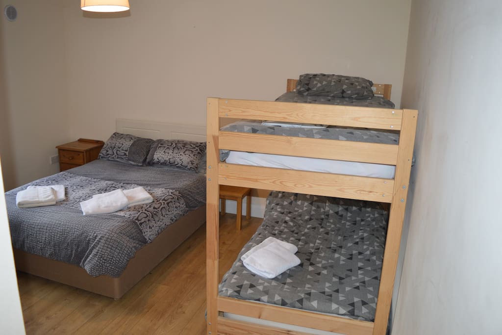 bedding and towels provided so you dont have to worry about a thing