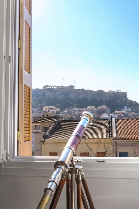 View from the window in the day