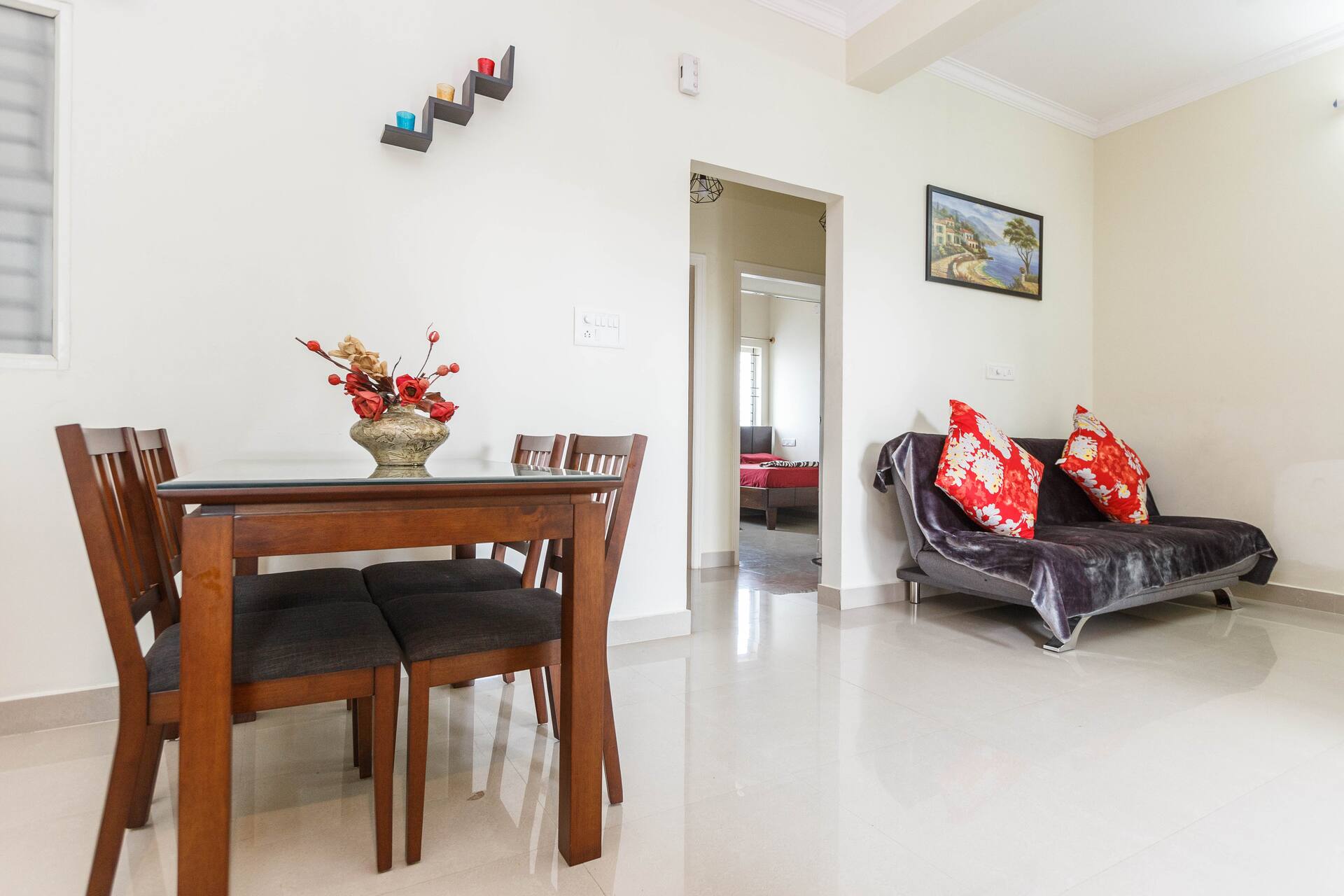 Dreamy2BHK-8mins to Manyata-Bhartiya(Optional AC)