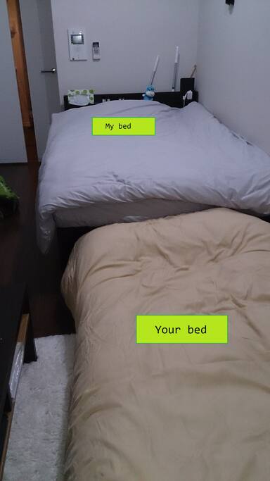 Very clean bed.