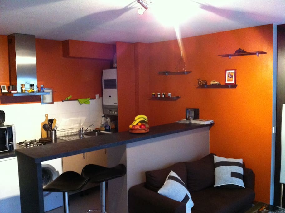 Studio côté cuisine
