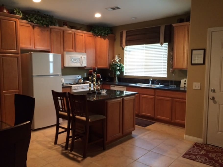 Kitchen with many accessories