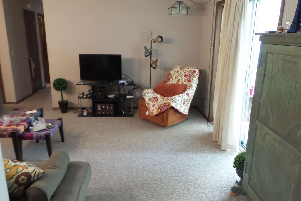 feel free to hang out in the living room