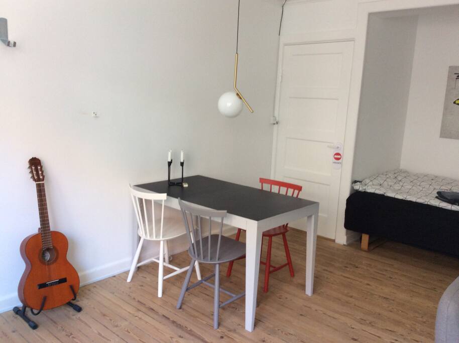 Enjoy a home cooked meal before exploring Copenhagen (door is to private storage)