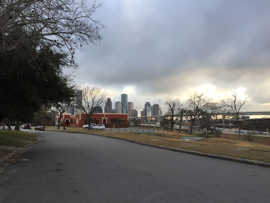 Front of house street view of Downtown.