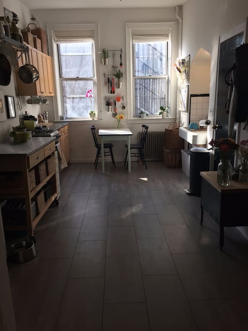 Beautiful kitchen with great afternoon light.