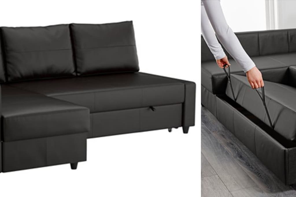 Living room's sofa bed. (Pictures from Ikea's website)