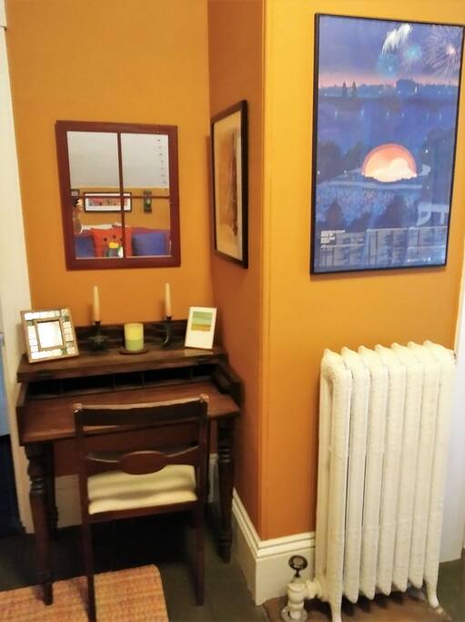 desk space in the room