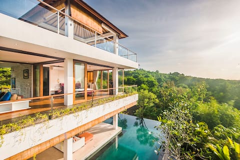 Stylish Panoramic Villa with Car & Personal Driver