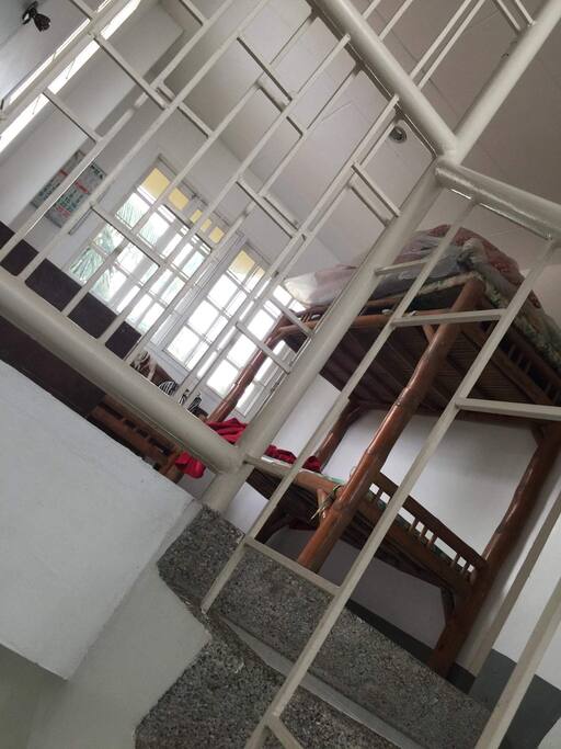3rd floor stairs for the rooms